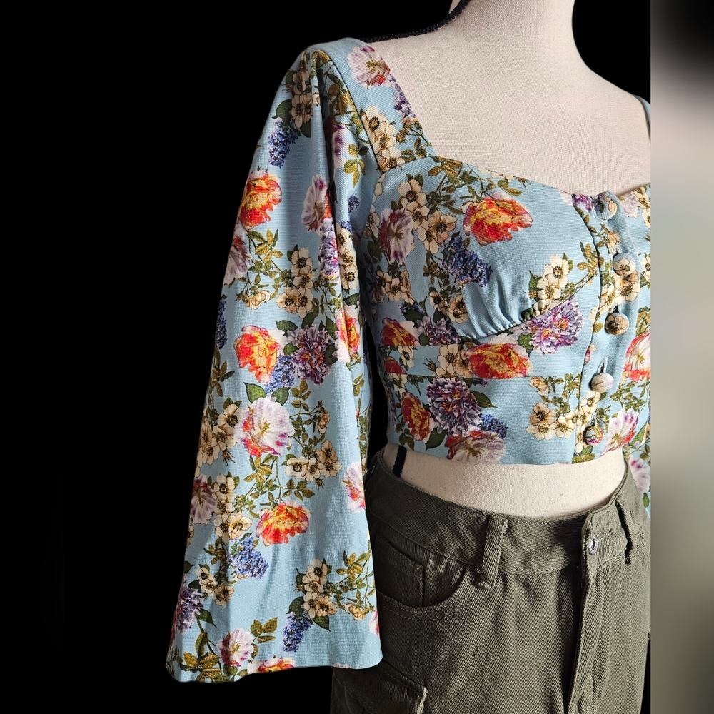 Marissa Webb Perry Print Top - Picture 6 of 11